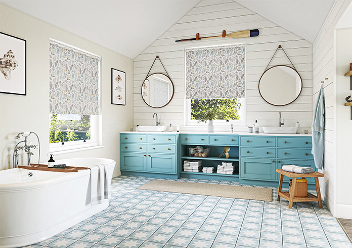 Folk Floral, Blue Skies - Roller Blind - Image 7